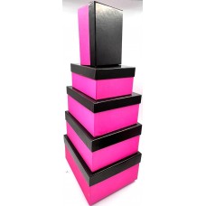 Pink & Black Gift Boxes / 14 × 9cm